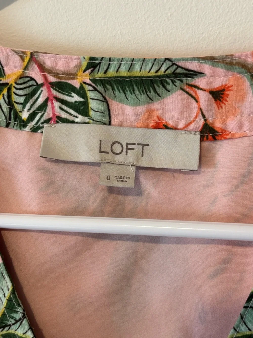 LOFT Pink Floral Graduation Dress Women Midi Dress Size 0 - Picture 3 of 9